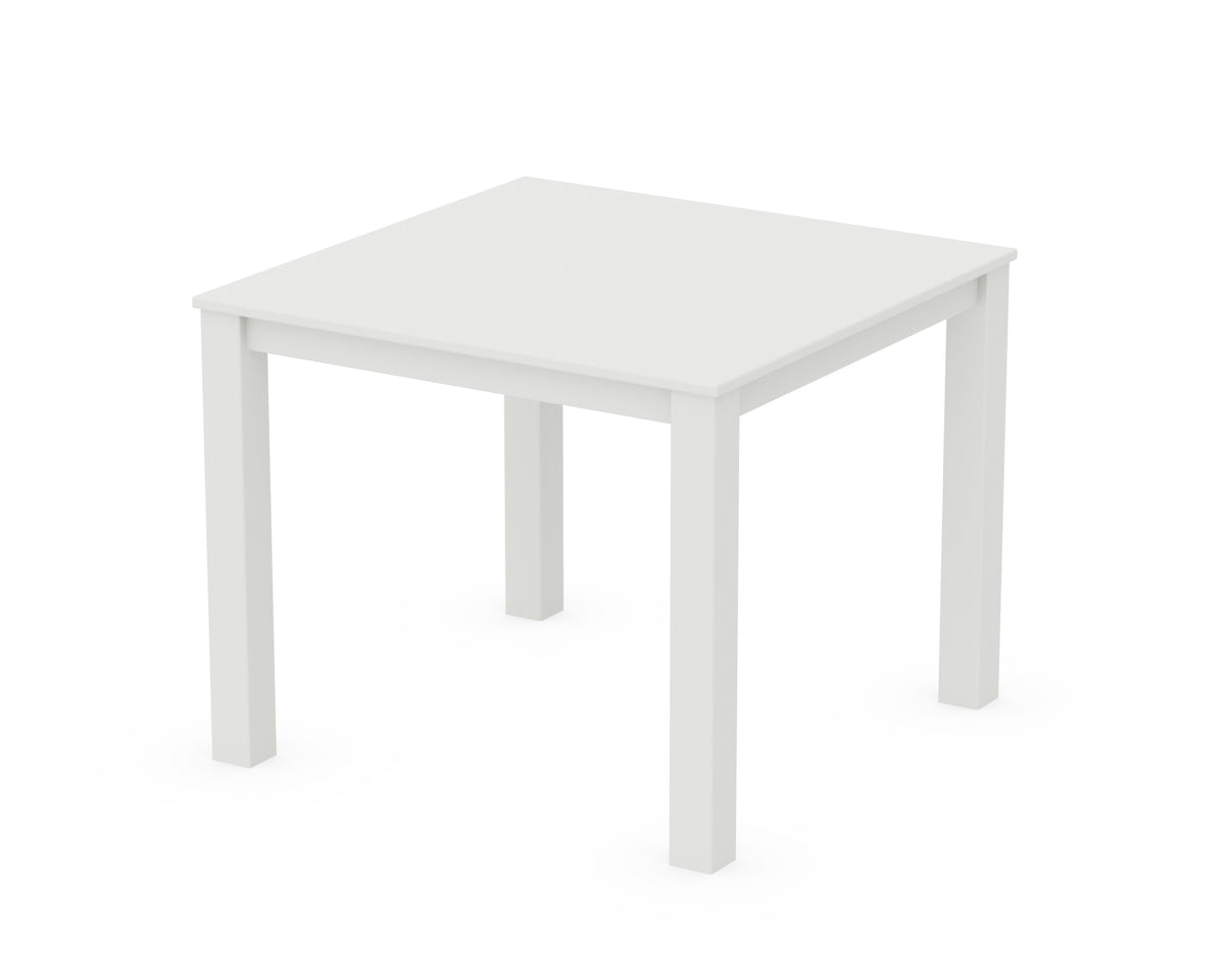 POLYWOOD Parsons 38" X 38" Dining Table in White