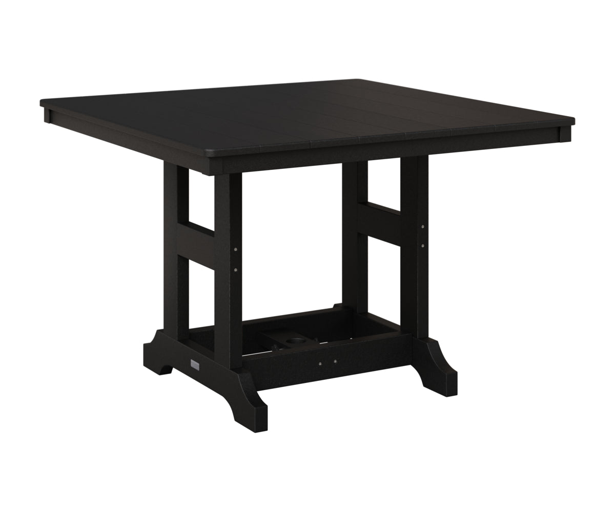 Berlin Gardens Garden Classic 44" Square Table in Black