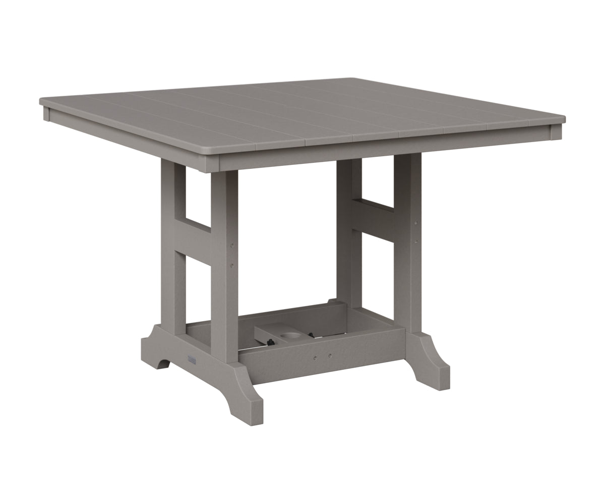 Berlin Gardens Garden Classic 44" Square Table in Light Gray