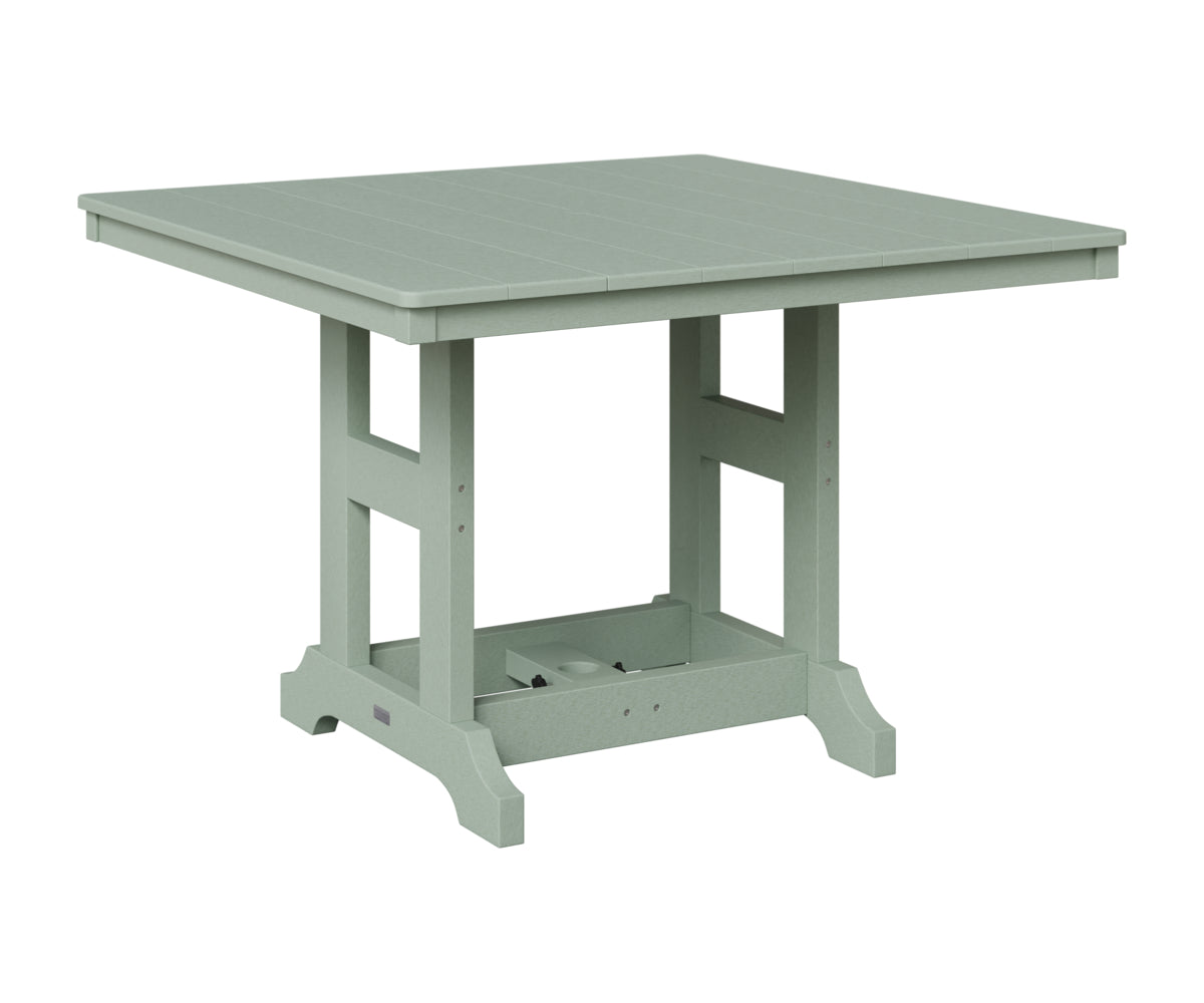 Berlin Gardens Garden Classic 44" Square Table in Sea Foam