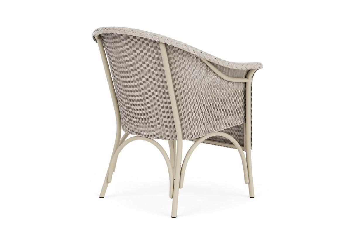 Lloyd Flanders Lloyd Loom Dining Armchair – 2x2 Weave in Linen with Hayden Sand fabric, view 6