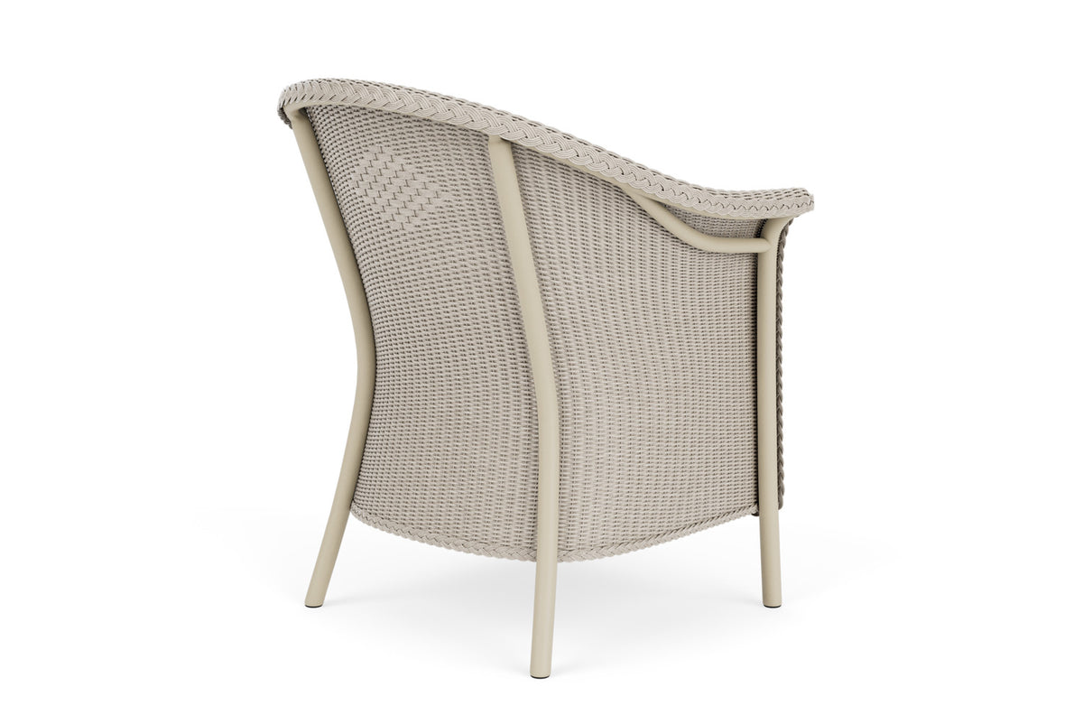 Lloyd Flanders Lloyd Loom Dining Armchair β 1x1 Weave in Linen with Hayden Sand fabric, view 6