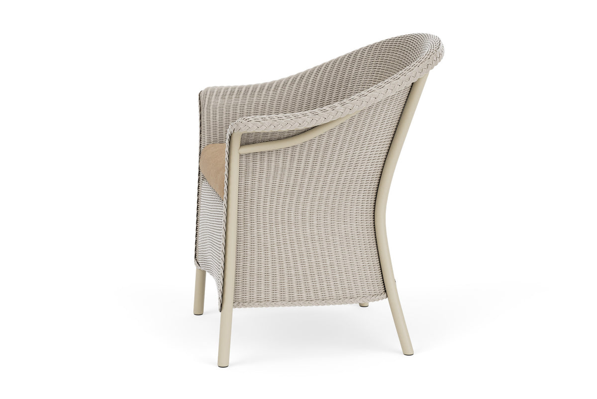 Lloyd Flanders Lloyd Loom Dining Armchair β 1x1 Weave in Linen with Hayden Sand fabric, view 9