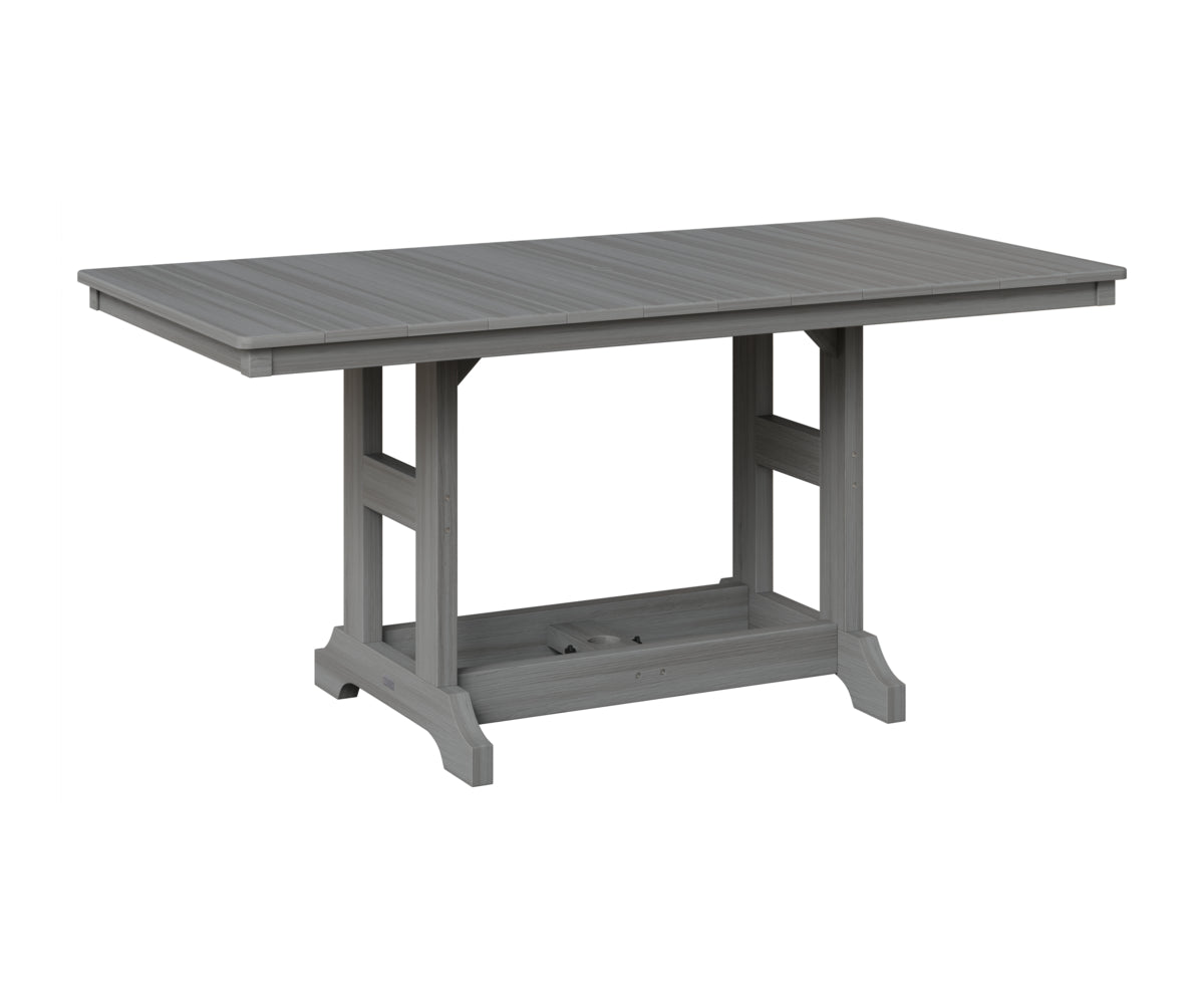 Berlin Gardens Garden Classic 33" x 66" Rectangular Table in Driftwood Gray