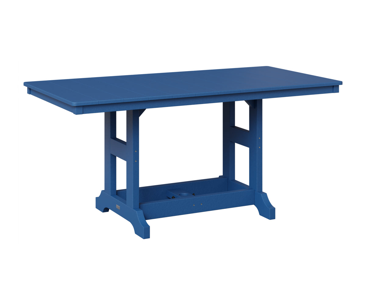 Berlin Gardens Garden Classic 33" x 66" Rectangular Table in Pacific Blue
