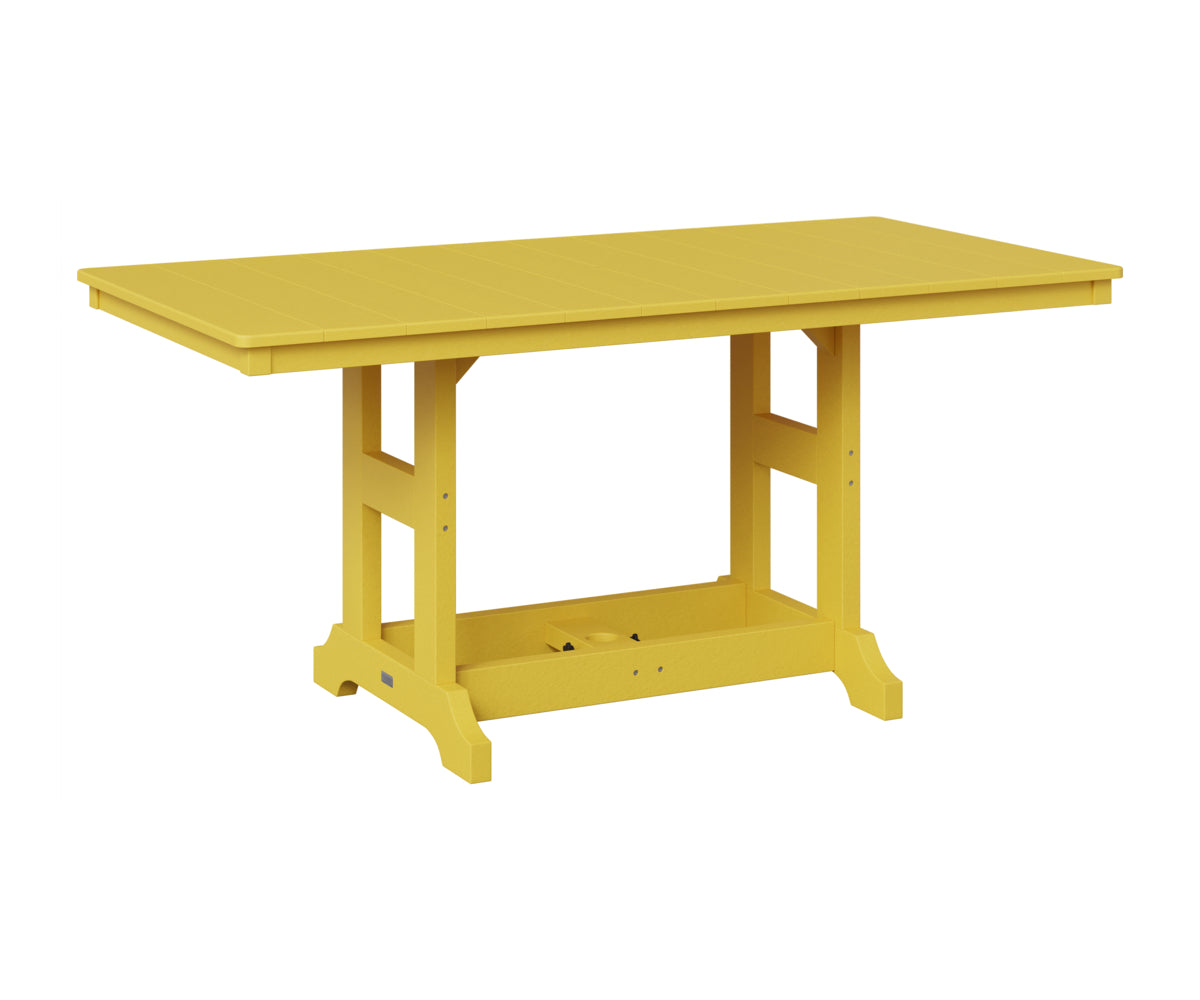Berlin Gardens Garden Classic 33" x 66" Rectangular Table in Sunburst Yellow