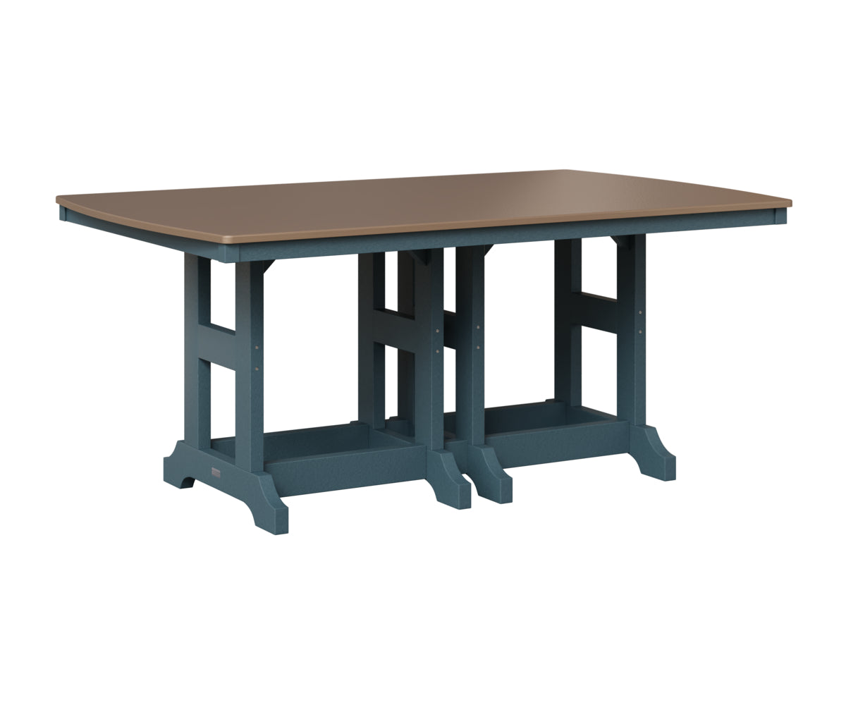 Berlin Gardens Garden Classic 44" x 72" Rectangular Table in Slate, Hammered Bronze top