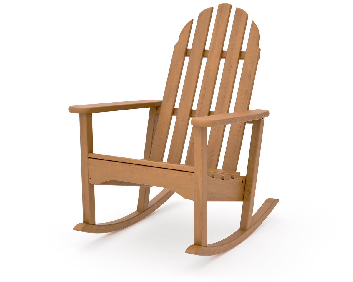 POLYWOOD Classic Adirondack Rocking Chair in Natural