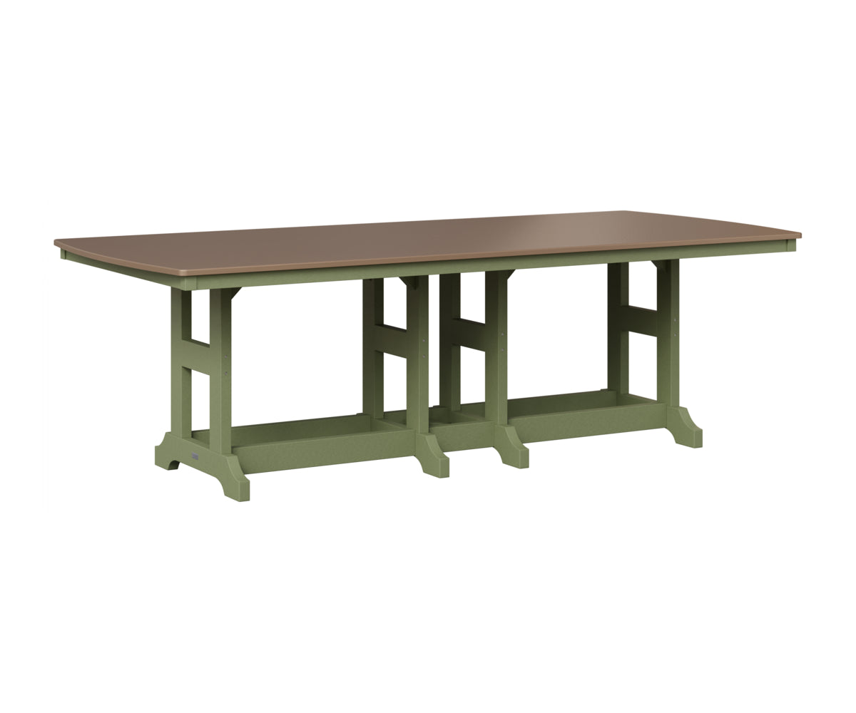 Berlin Gardens Garden Classic 44" x 96" Rectangular Table in Sage, Hammered Bronze top