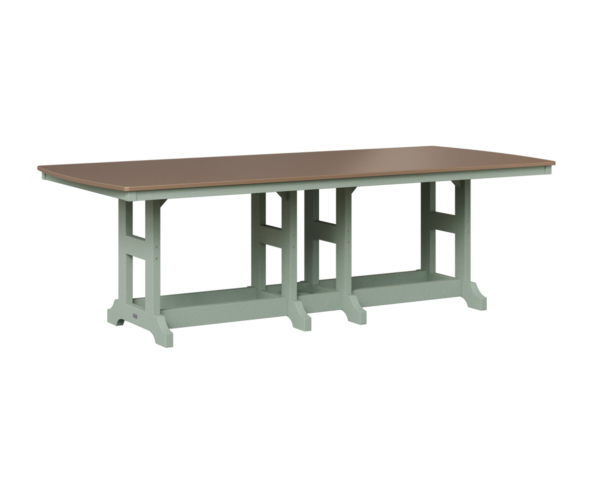 Berlin Gardens Garden Classic 44" x 96" Rectangular Table in Sea Foam, Hammered Bronze top