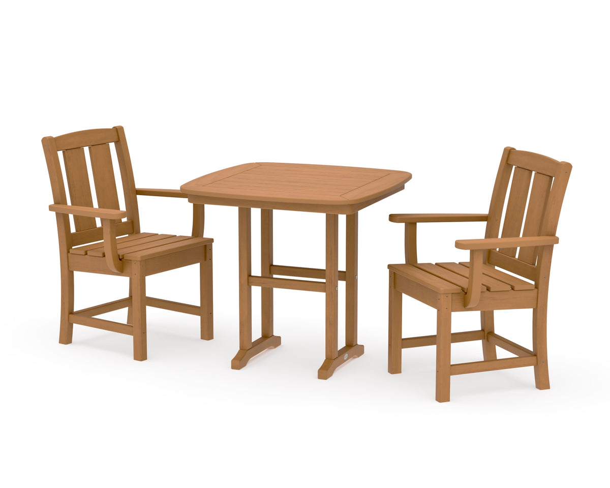 POLYWOOD Mission 3-Piece Dining Set in Natural