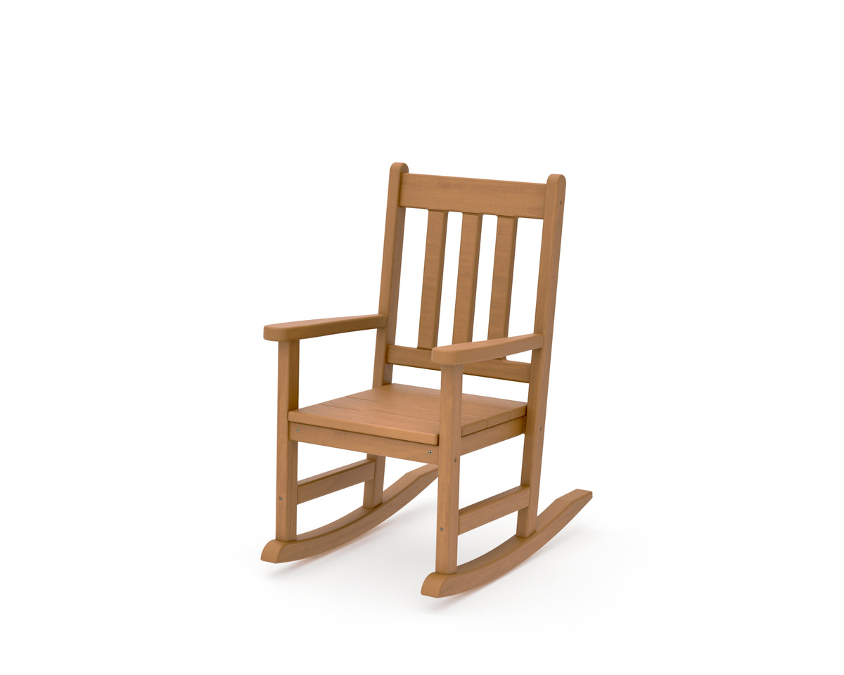 POLYWOOD Kids Vineyard Rocking Chair in Natural