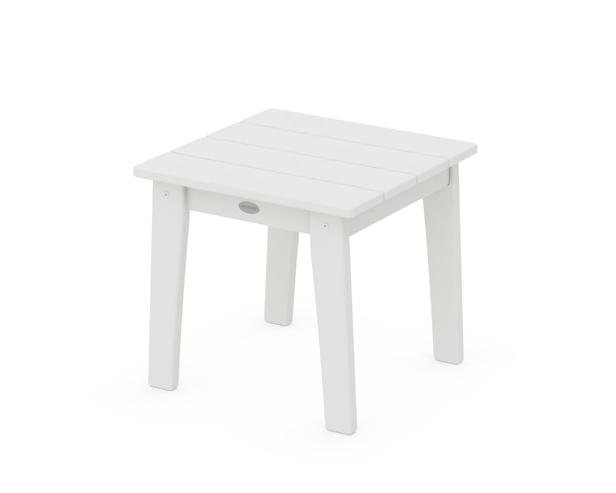 POLYWOOD Lakeside End Table in Vintage White