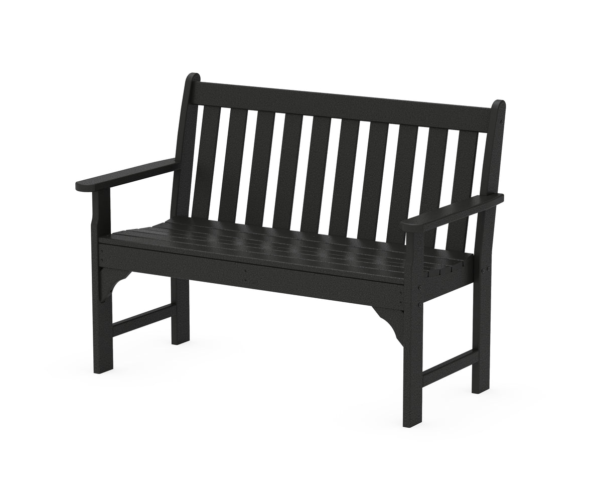 POLYWOOD Vineyard 48" Bench in Black