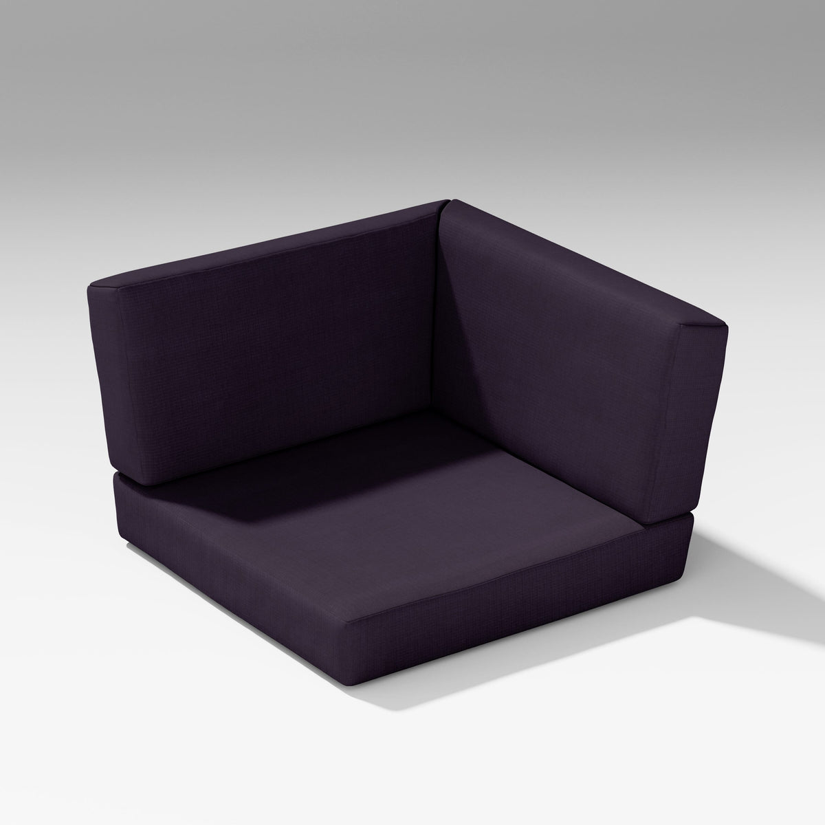 POLYWOOD PW Designer Series Latitude Corner Seat Cushion in Navy Linen