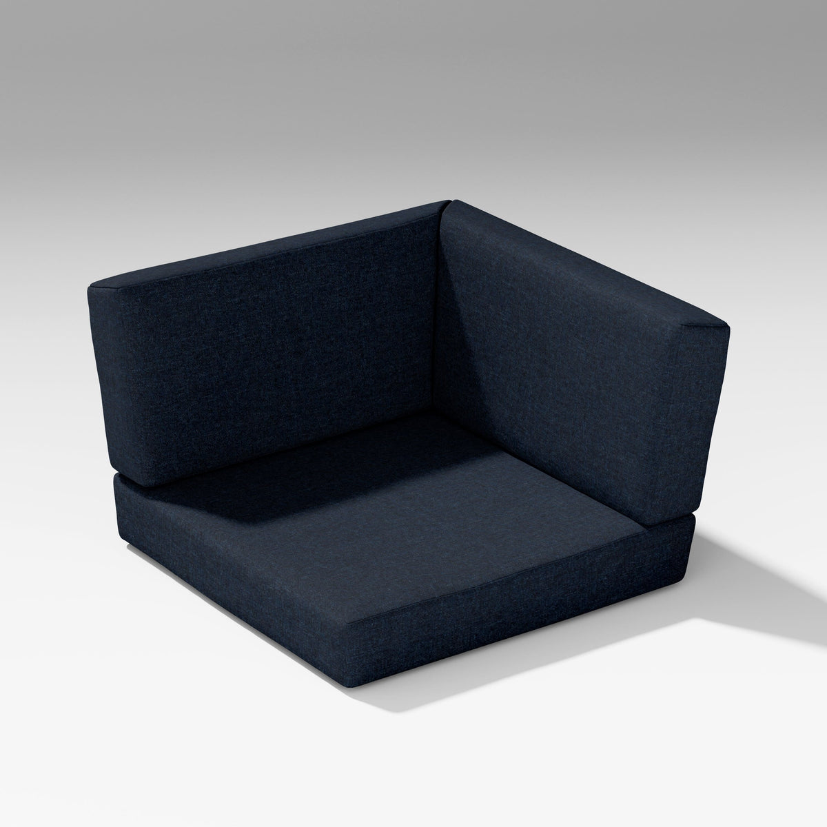 POLYWOOD PW Designer Series Latitude Corner Seat Cushion in Marine Indigo