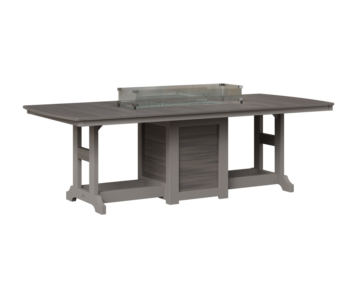 Berlin Gardens Garden Classic 44" x 96" Rectangular Fire Table, lifestyle photo 1