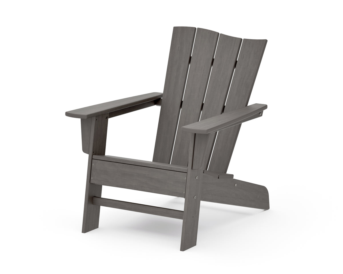 POLYWOOD The Wave Chair Left in Driftwood