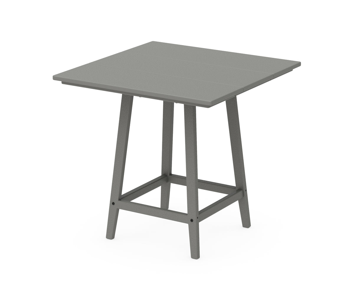 POLYWOOD Studio 30" Square Bistro Table in Slate Grey