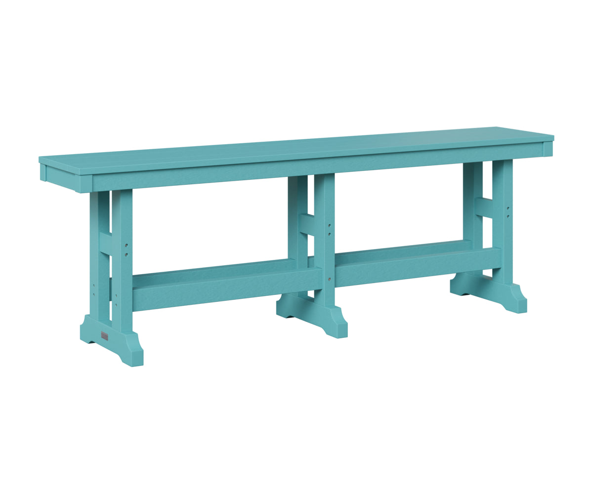 Berlin Gardens Garden Classic 66" Dining Bench in Aruba Blue