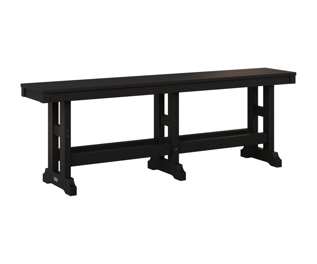 Berlin Gardens Garden Classic 66" Dining Bench in Black