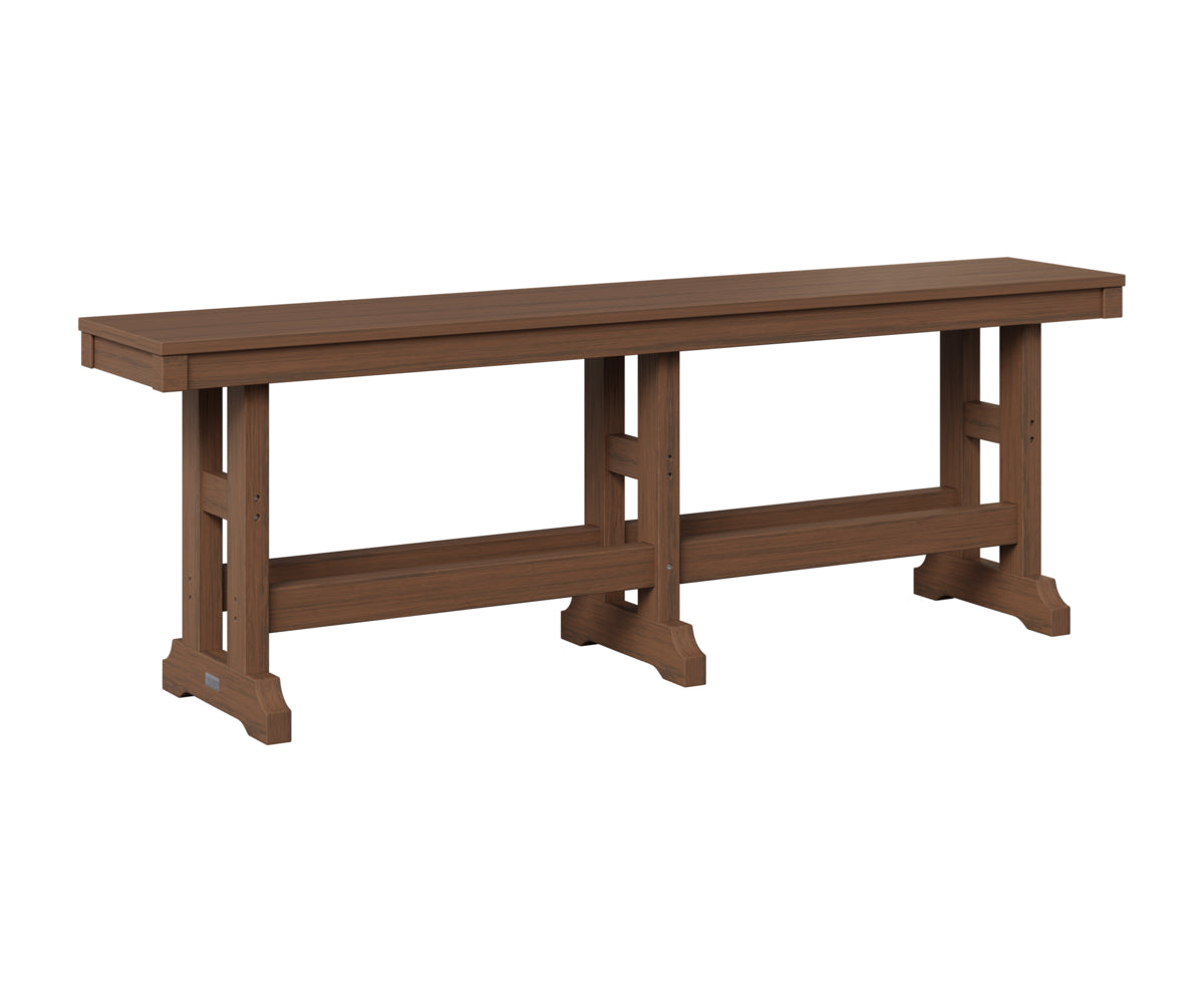 Berlin Gardens Garden Classic 66" Dining Bench in Brazilian Walnut