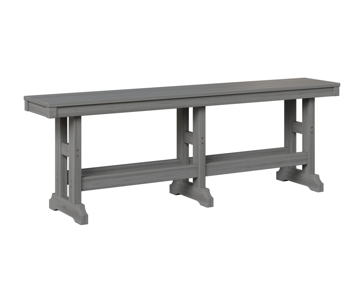 Berlin Gardens Garden Classic 66" Dining Bench in Driftwood Gray