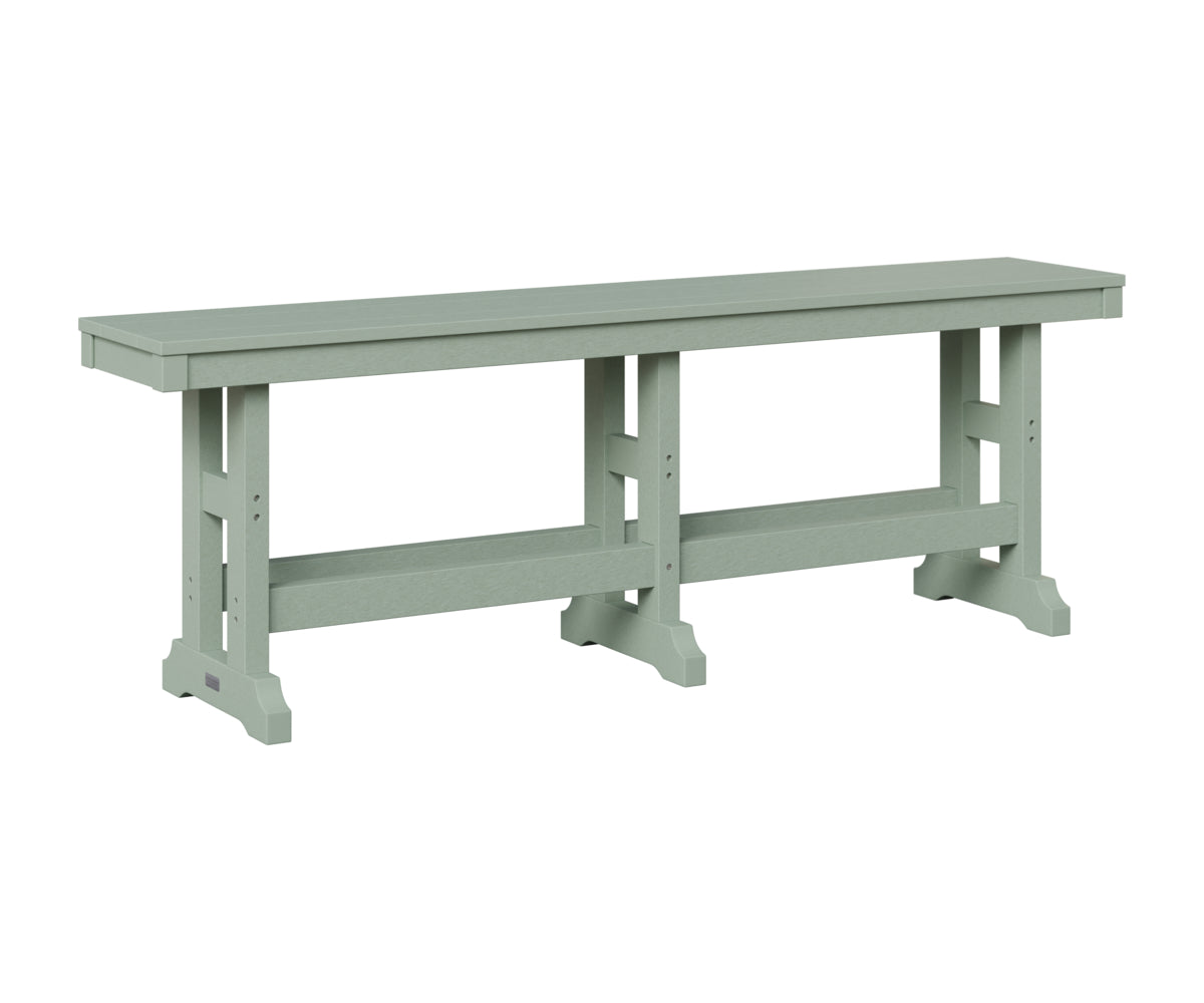 Berlin Gardens Garden Classic 66" Dining Bench in Sea Foam