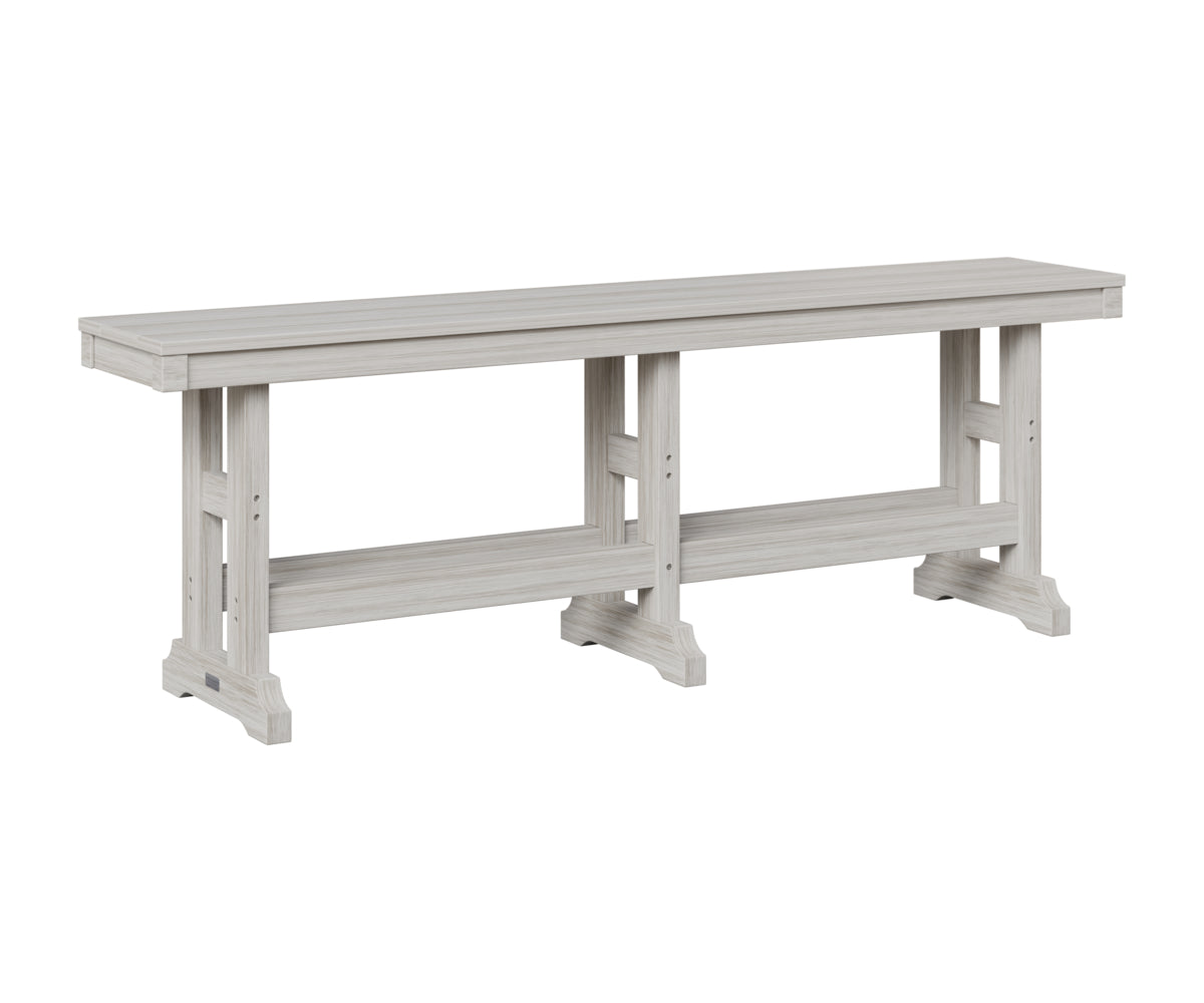 Berlin Gardens Garden Classic 66" Dining Bench in Seashell