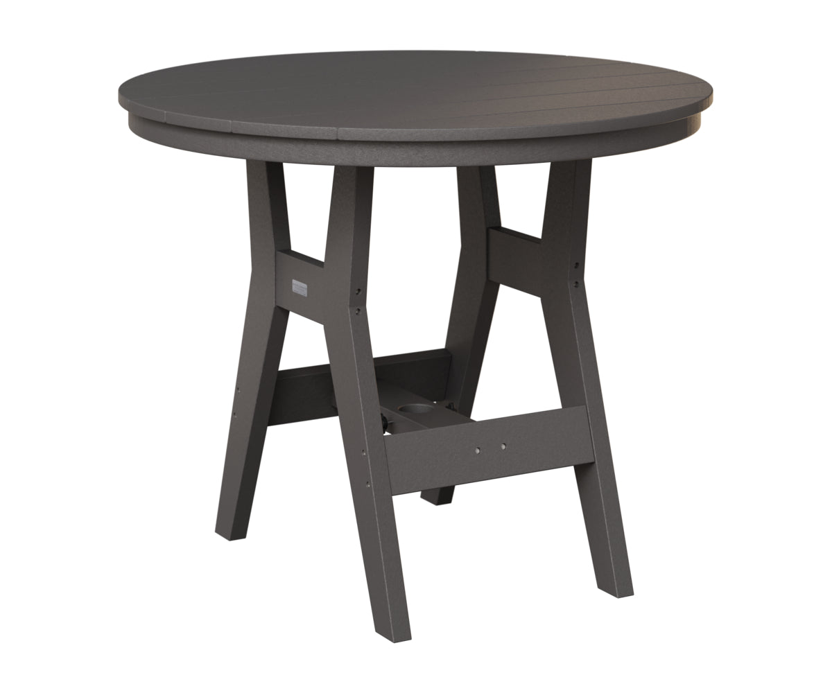 Berlin Gardens Harbor 38" Round Table in Smoke Gray