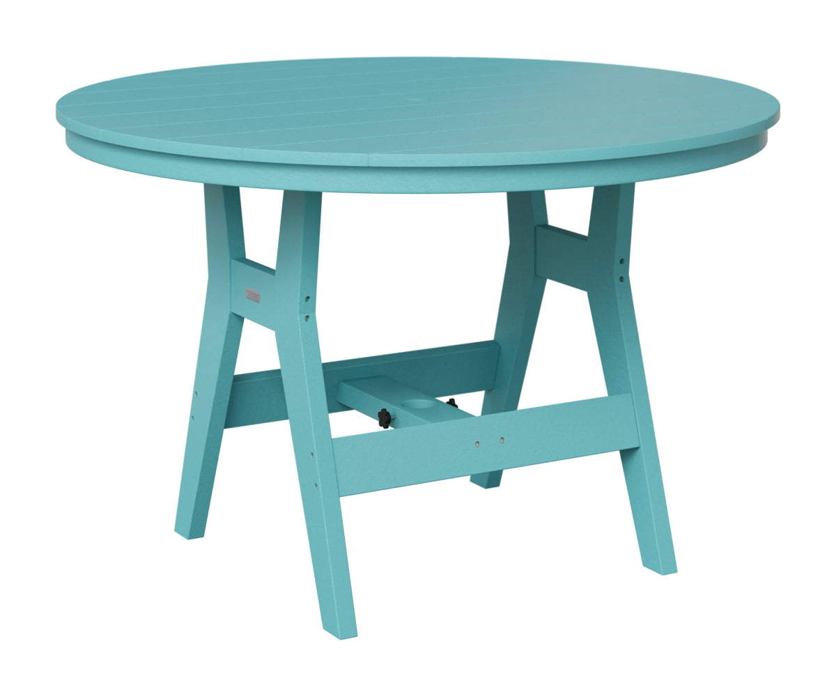 Berlin Gardens Harbor 48" Round Table in Aruba Blue