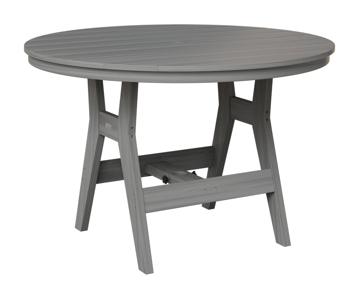 Berlin Gardens Harbor 48" Round Table in Driftwood Gray