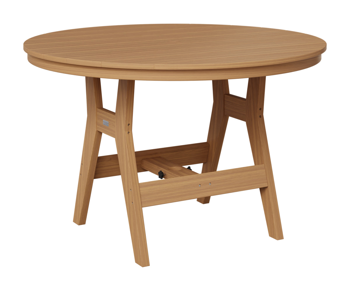 Berlin Gardens Harbor 48" Round Table in Natural Teak