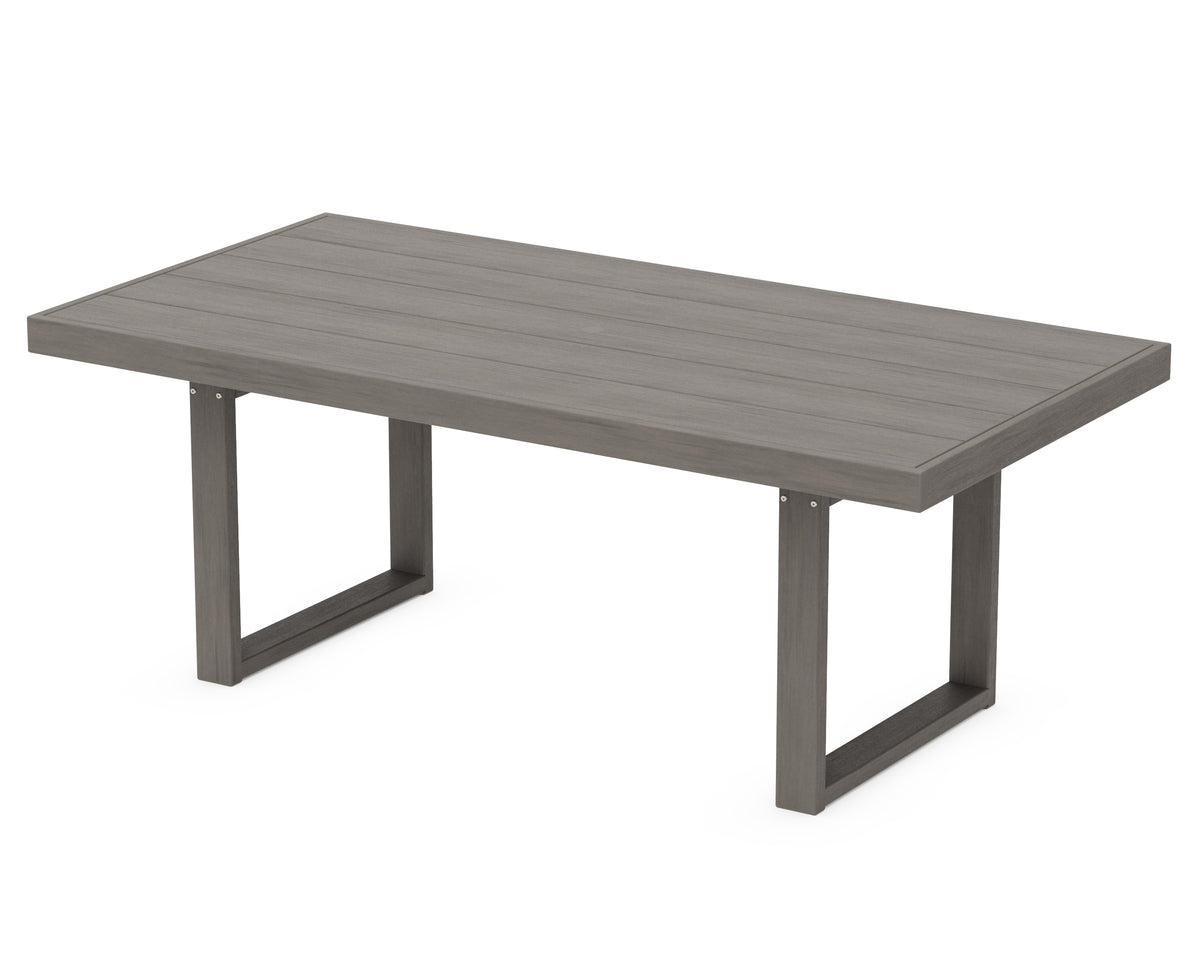 POLYWOOD EDGE 40" x 78" Dining Table in Driftwood