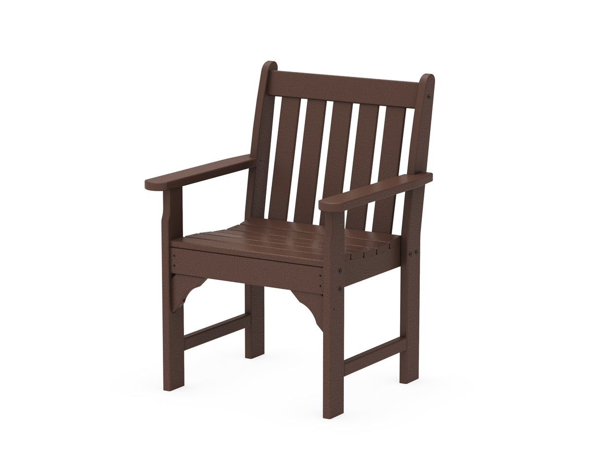 POLYWOOD Vineyard Garden Arm Chair in Mahogany
