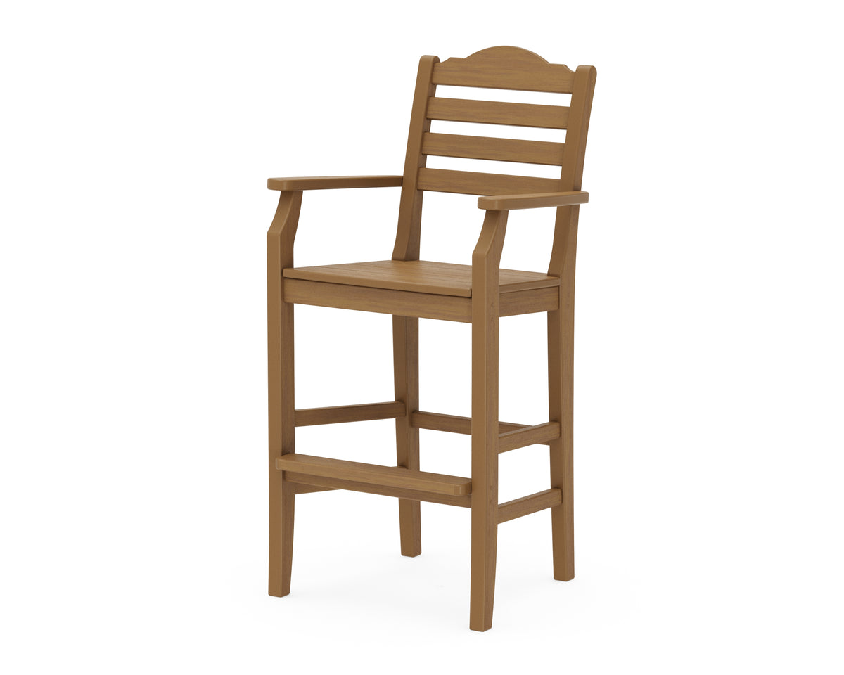POLYWOOD Savannah Bar Arm Chair in Natural