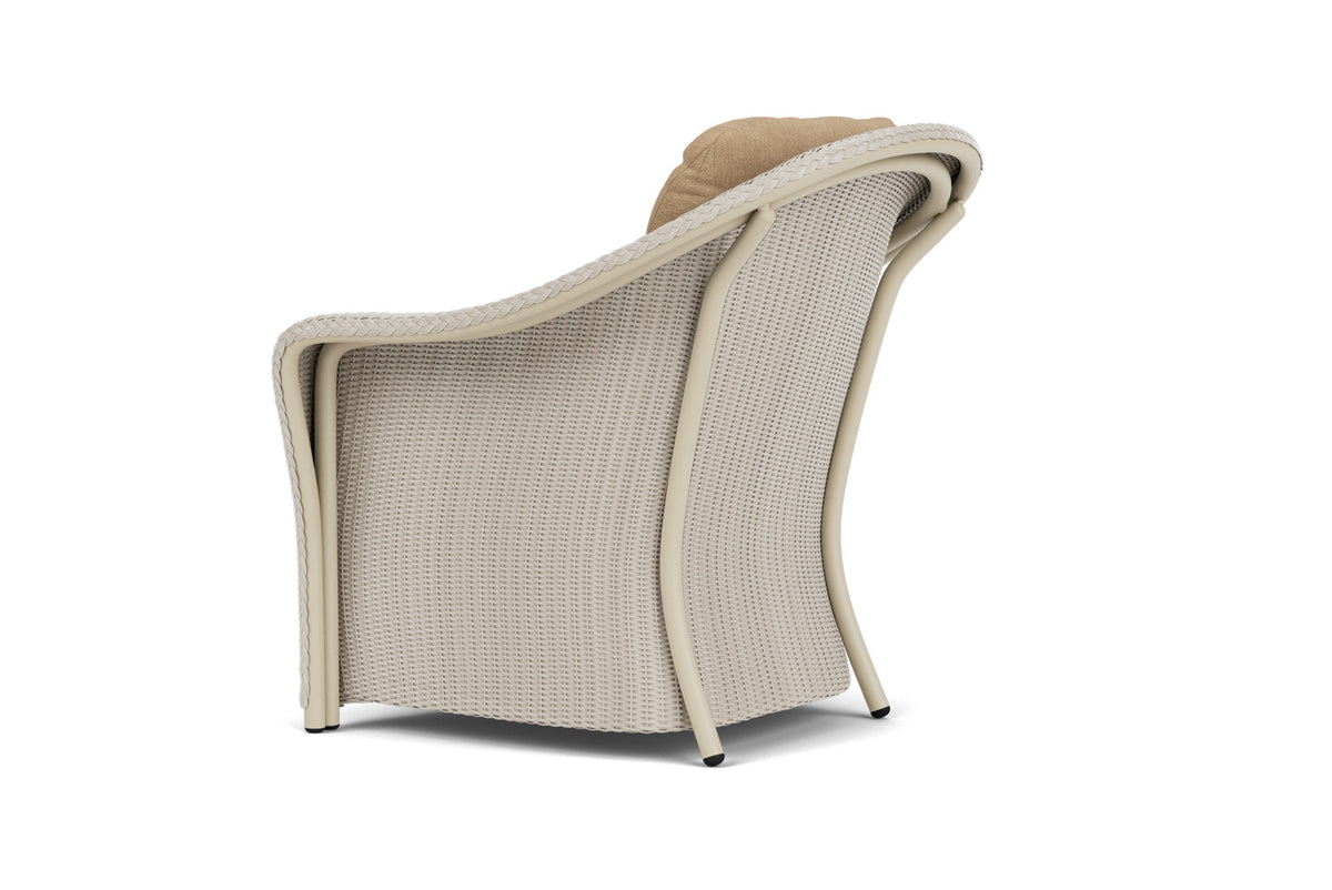 Lloyd Flanders Reflections Lounge Chair in Linen with Hayden Sand fabric, view 8