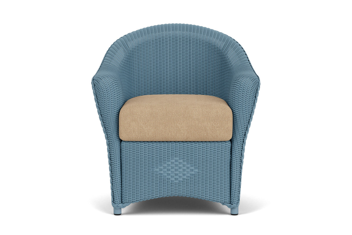 Lloyd Flanders Reflections Dining Set in Stillwater with Hayden Sand fabric