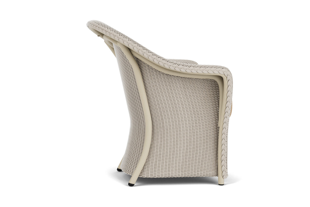 Lloyd Flanders Reflections Dining Set in Linen with Hayden Sand fabric, view 5