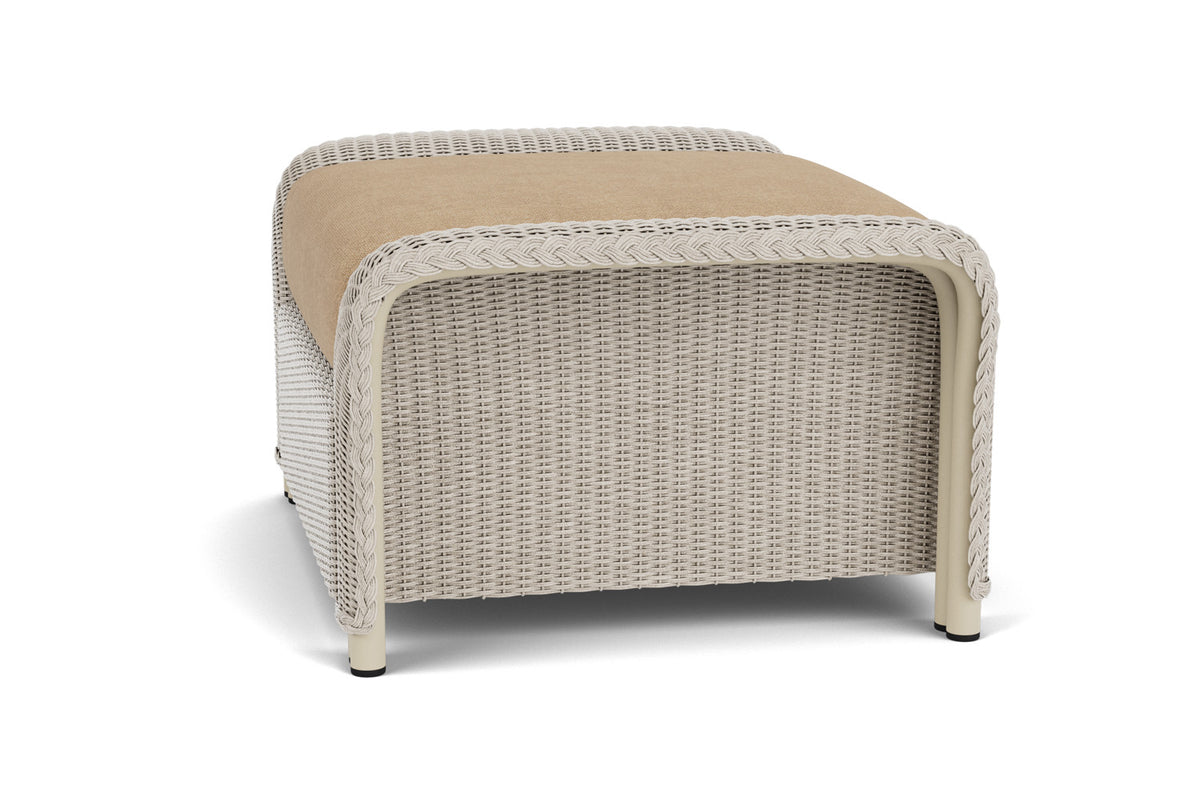 Lloyd Flanders Reflections Ottoman in Linen with Hayden Sand fabric, view 9