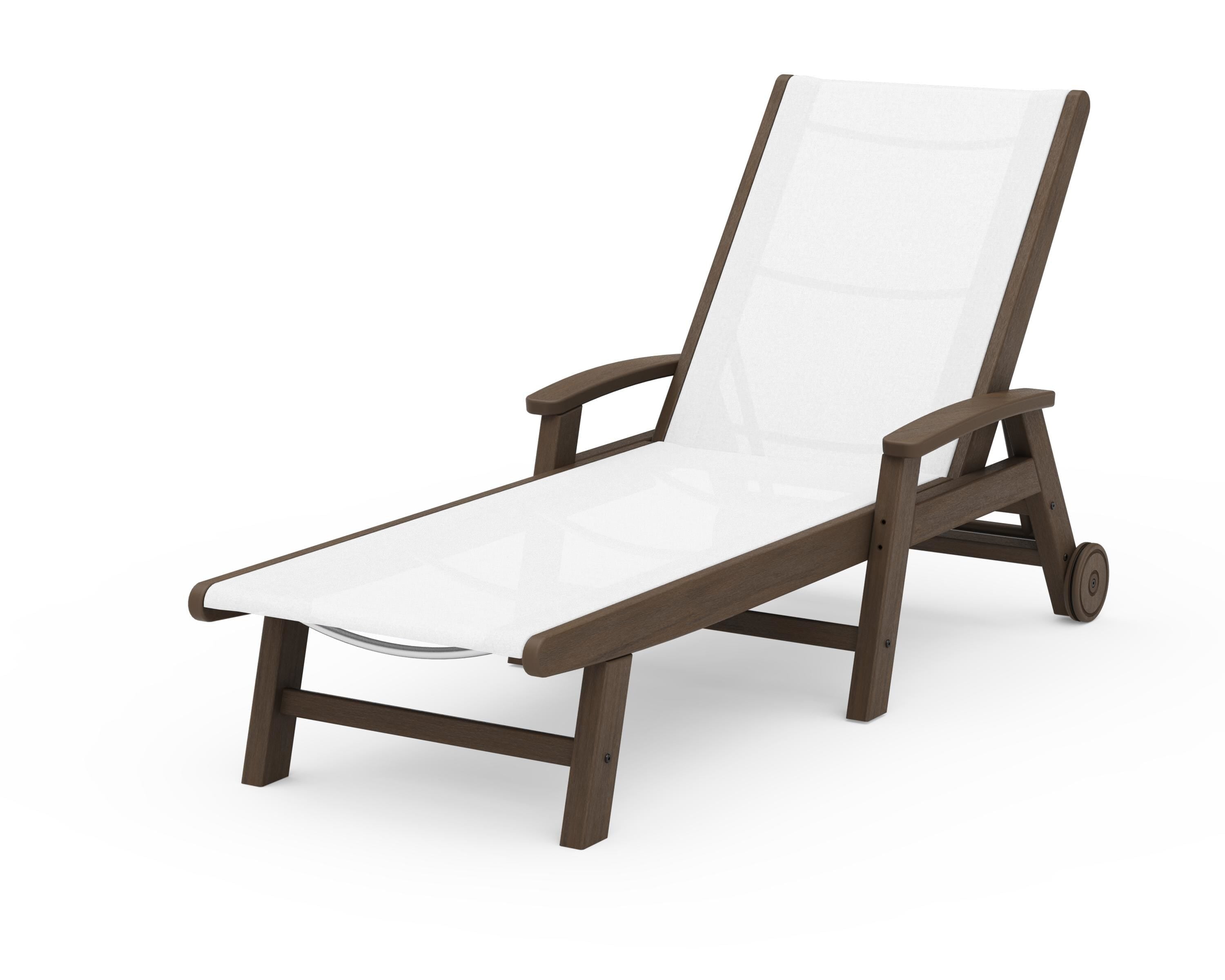 POLYWOOD Coastal Chaise with Wheels