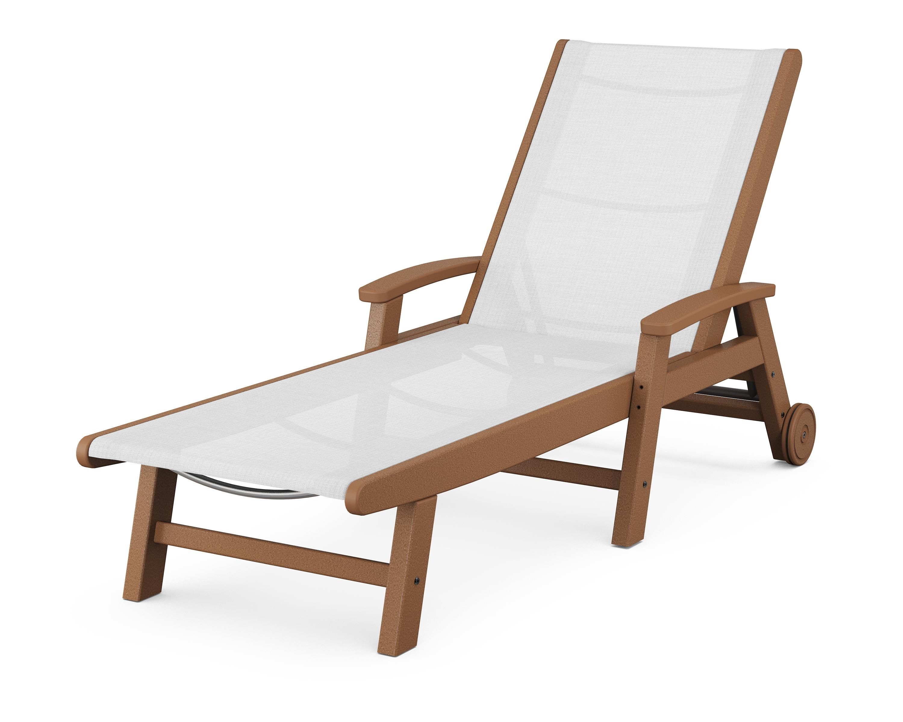 POLYWOOD Coastal Chaise with Wheels