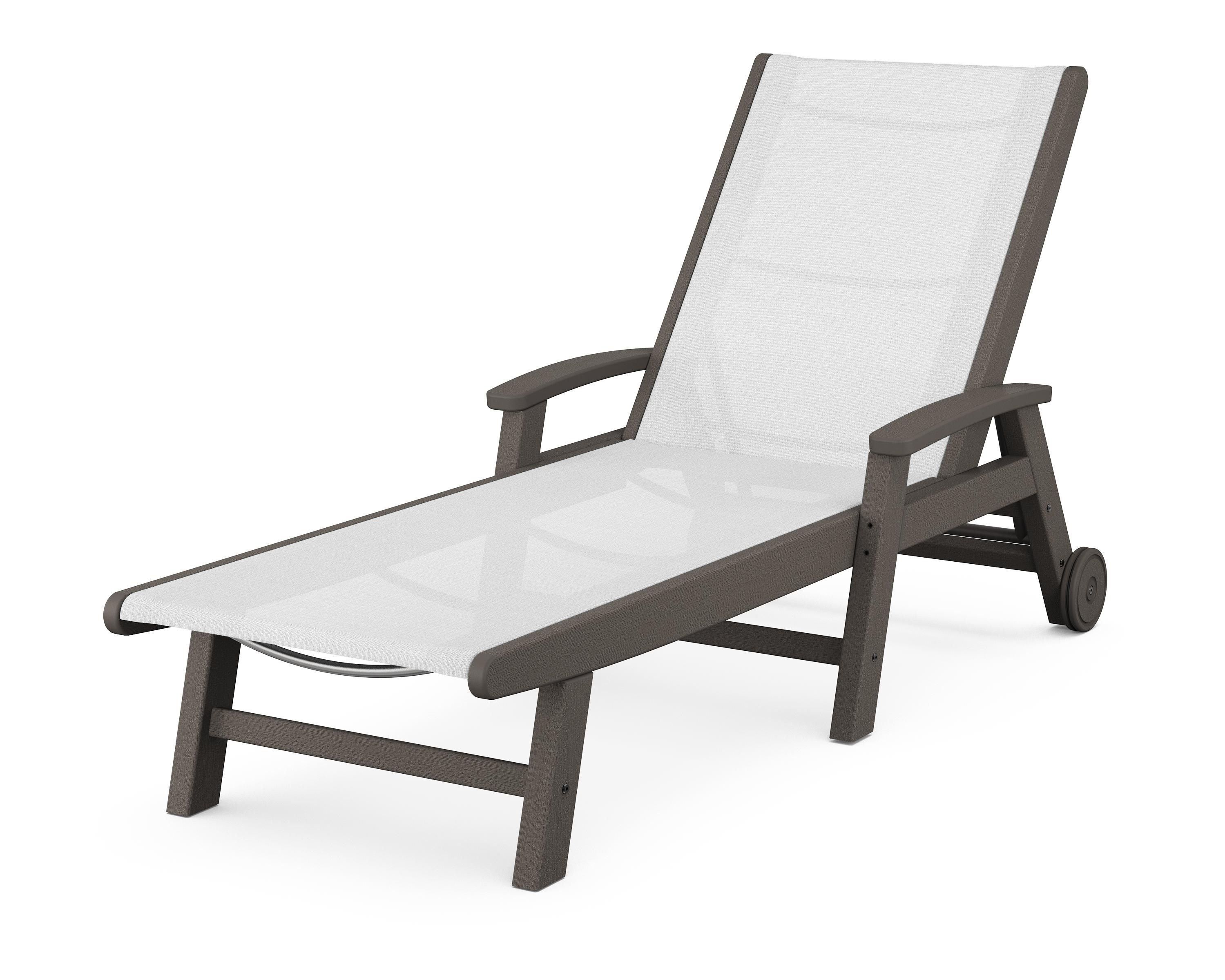 POLYWOOD Coastal Chaise with Wheels