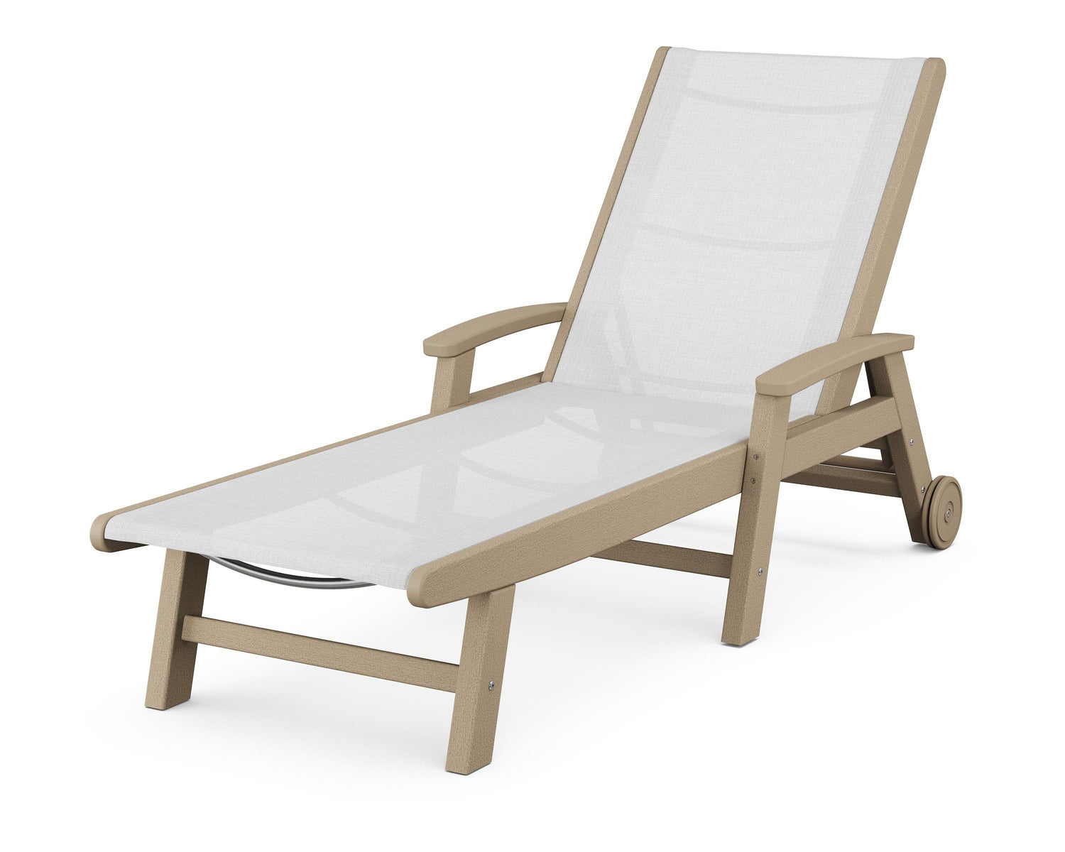 POLYWOOD Coastal Chaise with Wheels