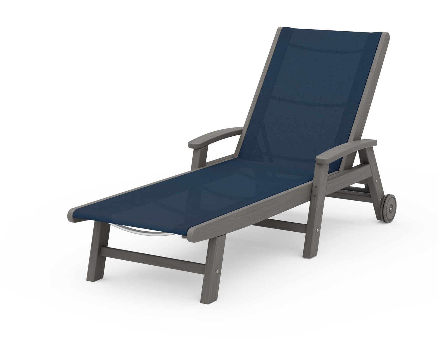 POLYWOOD Coastal Chaise with Wheels