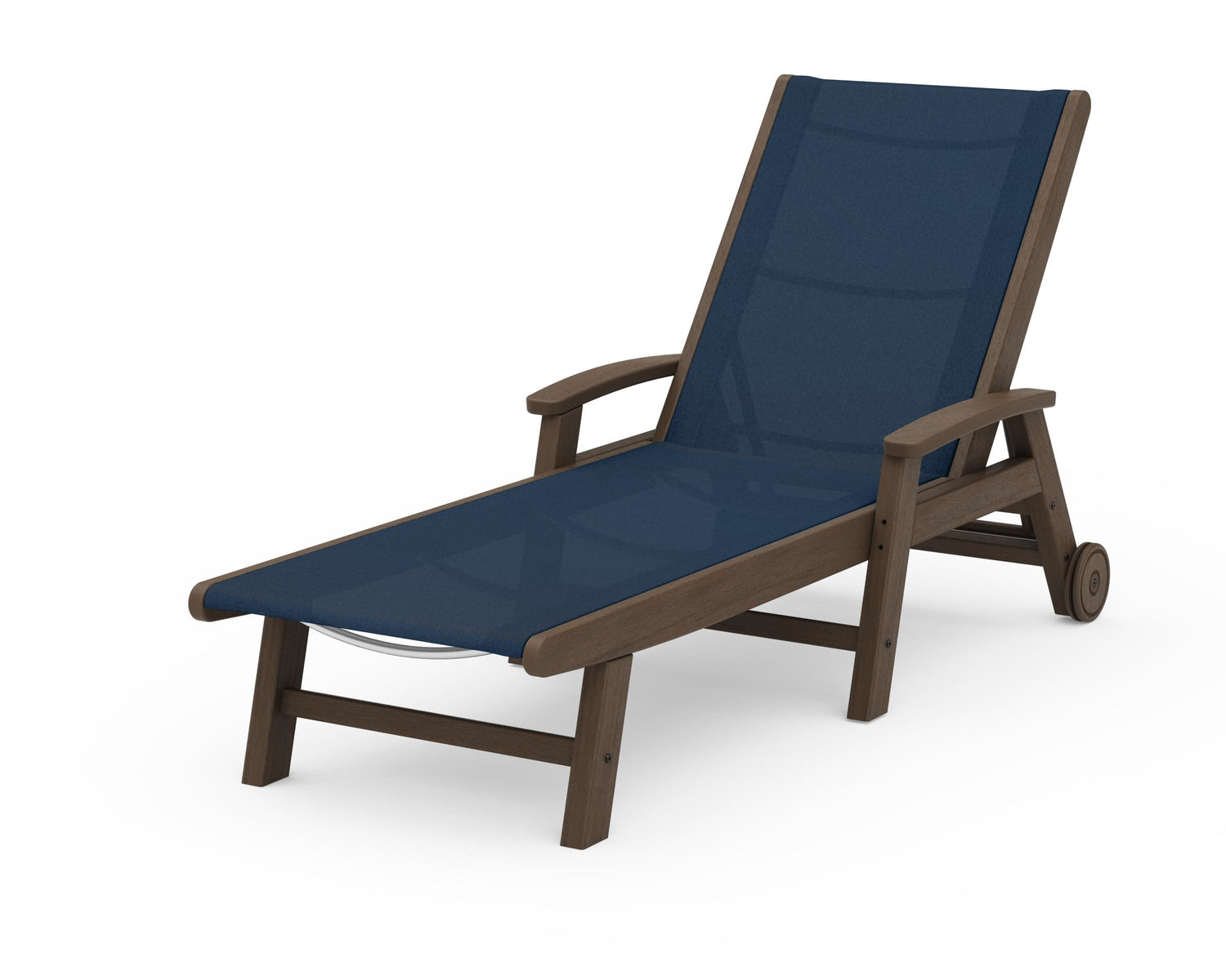 POLYWOOD Coastal Chaise with Wheels
