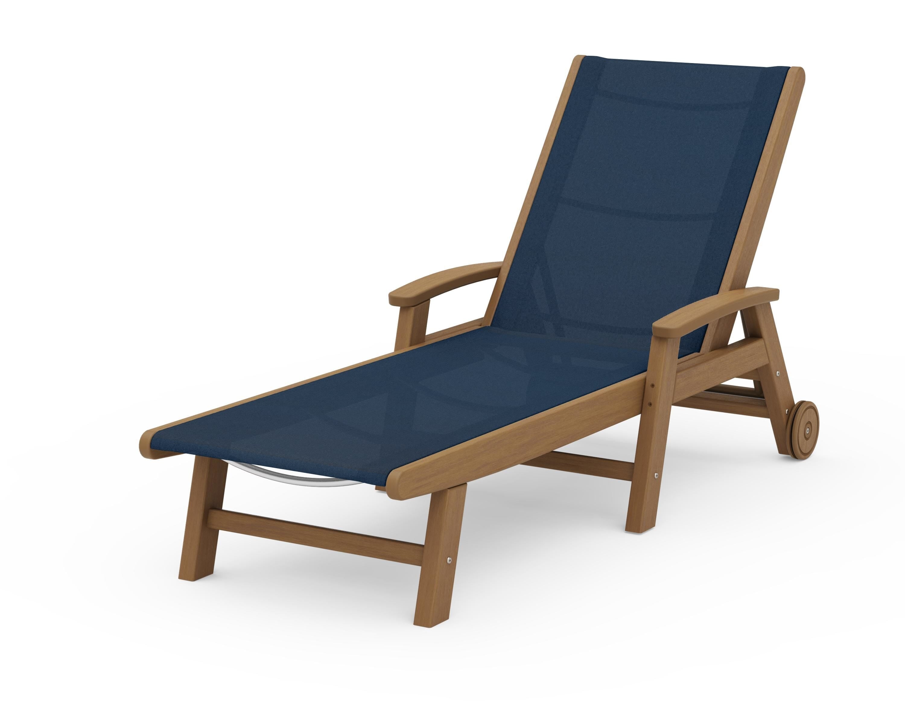 POLYWOOD Coastal Chaise with Wheels