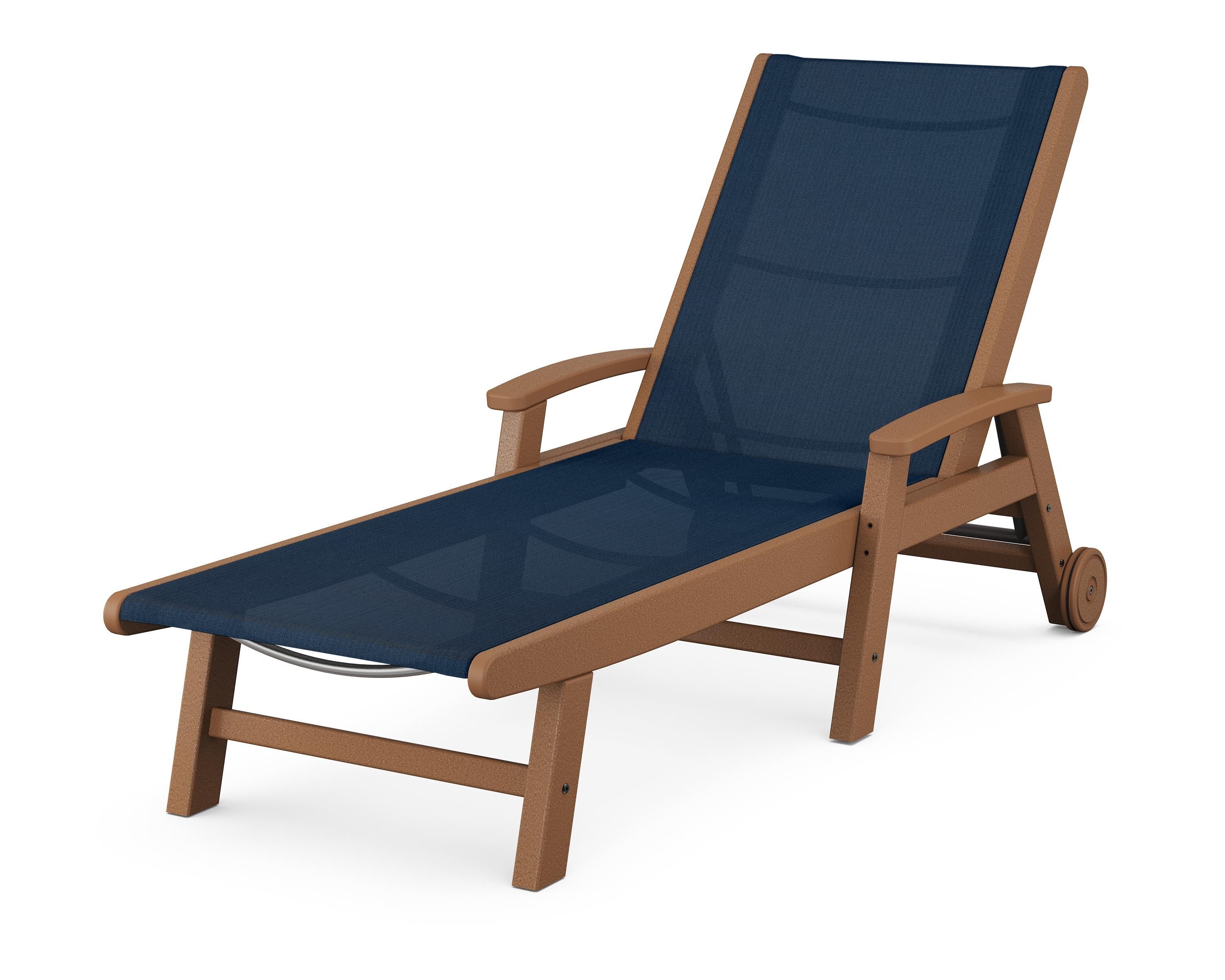 POLYWOOD Coastal Chaise with Wheels