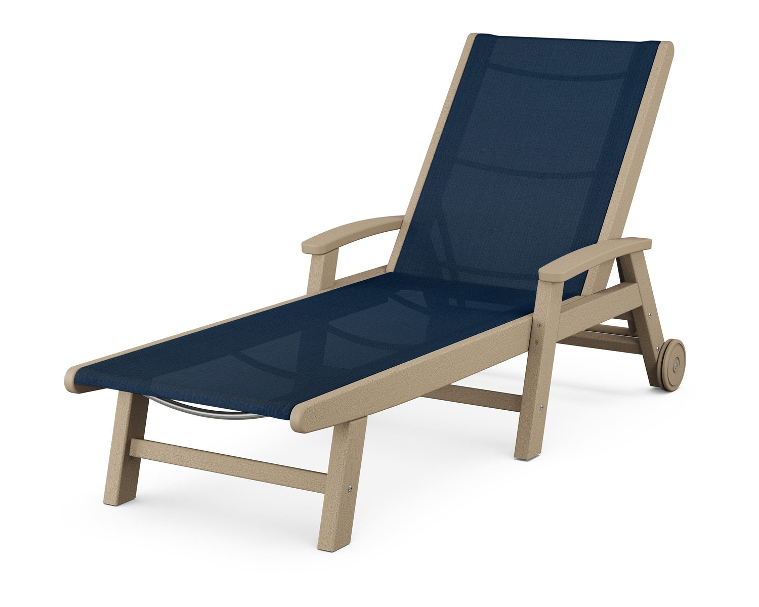 POLYWOOD Coastal Chaise with Wheels