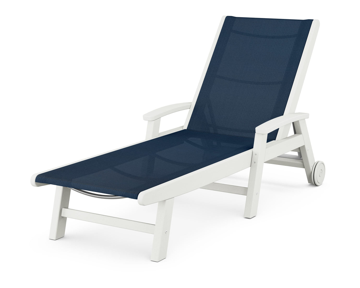 POLYWOOD Coastal Chaise with Wheels